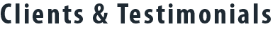  Reed Communications Clients Testimonials